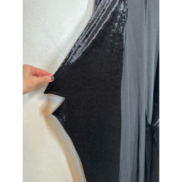 Lacy After Noon Velvet Cardigan L Black Cameo Whimsigoth Fairy Grunge Boho - Picture 3 of 16